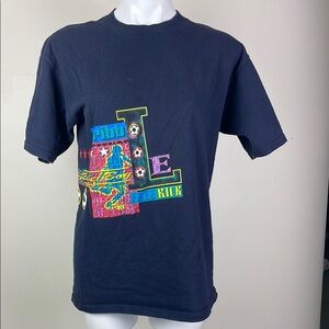 Vintage Bugle Boy free Kick Soccer Graphic T-Shirt
